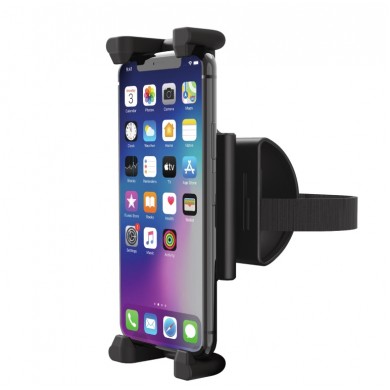 Car Holder  Trust Rheno, Universal car holder for phones and tablets to attach to your headrest, Adjustable fixing clamp firmly holds most phones and tablets (115-228mm wide)