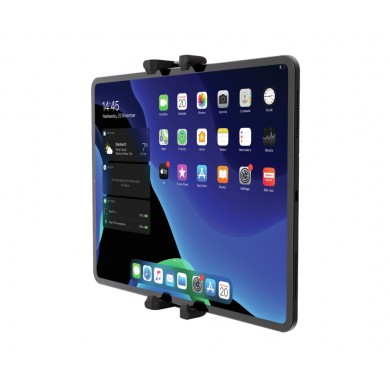 Car Holder  Trust Rheno, Universal car holder for phones and tablets to attach to your headrest, Adjustable fixing clamp firmly holds most phones and tablets (115-228mm wide)