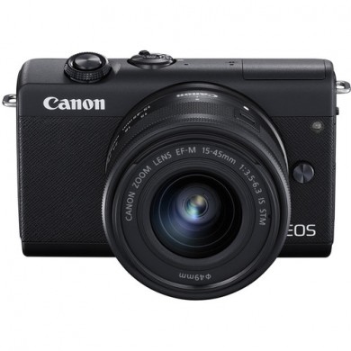 Mirrorless Camera CANON EOS M200 + 15-45  f/3.5-6.3 IS STM Black (3699C027)