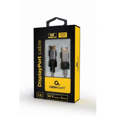 Cable DP - 1.8m - Cablexpert CC-DP8K-6, DisplayPort cable, 8K premium series, 1.8 m