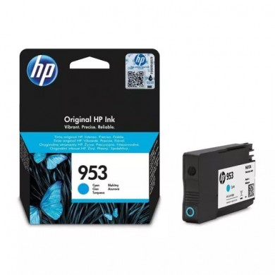 HP 953 (F6U12AE) Cyan Ink Cartridge; (for HP OfficeJet Pro 7720, 7730, 7740, 8710, 8720, 8725, 8728, 8730, 8740, 7740, 8218, 8715, 8718, 8719)