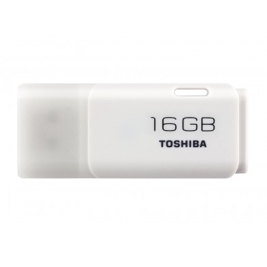 16GB USB2.0  Kioxia (Toshiba) TransMemory U202 White, Plastic, Small design (Read 20 MByte/s, Write 10 MByte/s)