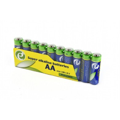 Gembird Super alkaline AA batteries, 10-pack, 5 years shelf-life Gembird Super alkaline AA batteries, 10-pack, 5 years shelf-life