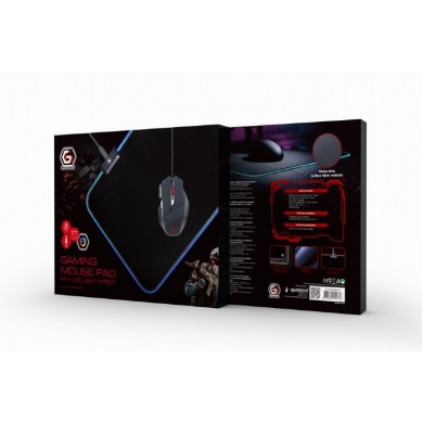Gembird Mouse pad MP-GAMELED-M, Gaming mouse pad with LED light effect, M-size