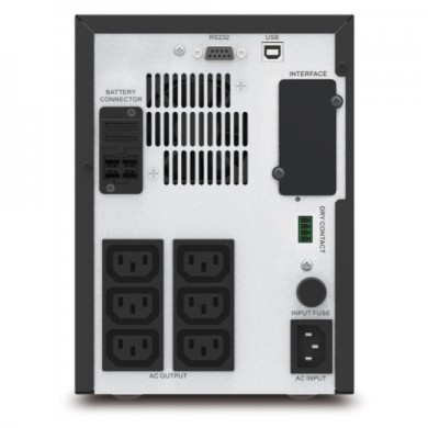 APC Easy-UPS SMV1000CAI,1000VA/700W, AVR, Line interactive, 6 x IEC Sockets (all 6 Battery Backup + Surge Protected), Intelligent Smart Slot, USB