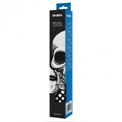 SVEN MP-GF2M, Gaming Mouse Pad &rdquo;Scull&rdquo;, Dimensions: 320 x 270 х 3 mm,  Non-slip rubber base