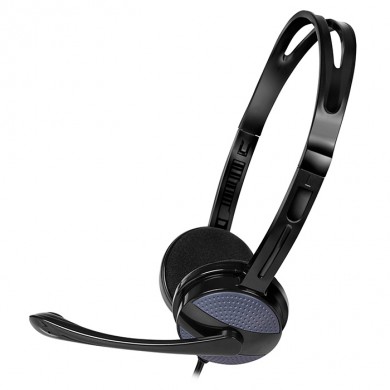 SVEN AP-151MV, Headphones with microphone, Volume control, 3.5 mm (4 pin), 1.2m, Black/Silver