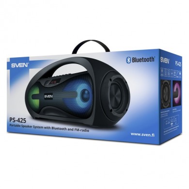 Boxa portabila SVEN PS-425 Black / 12W / Bluetooth / FM tuner / USB / microSD