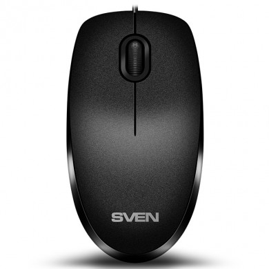 SVEN KB-S320C, Keyboard 104 keys + Mouse (Optical 800 dpi, 3+1 (scroll wheel)), Waterproof design, 1.5m, USB, Black, Rus/Ukr/Eng