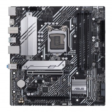 ASUS PRIME B560M-A, Socket 1200, 8 Phases, Intel® B560 (11/10th Gen CPU), Dual 4xDDR4-5000, 2xHDMI, DP, CPU Intel graphics, 2xPCIe x16 4.0, 6xSATA3, 1xPCIe x1, 2xM.2 4.0, 1xV-M.2 (E key for Wi-Fi), ALC887 HDA, 1xGbE LAN, 1xUSB-C 3.2 Gen2, 1xUSB-A 3.2 Gen2, 4xUSB3.2, Aura Sync RGB, mATX