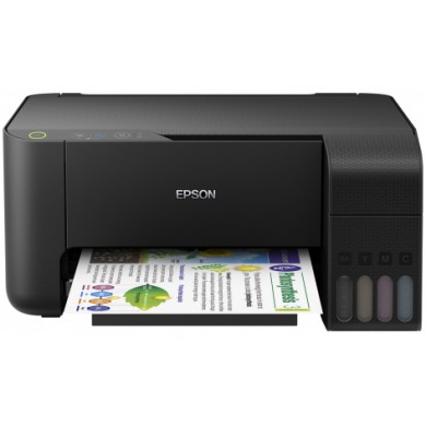 MFD CISS Epson  ECO TANK L3110, Color Printer/Scanner/Copier, A4, Print 5760x1440dpi3 pl, Scan 600x1200 dpi, ESAT 10.0/5.0 ipm,64-256 г/м2, LCD 6.2cm,USB 2.0, 4 ink tanks: C13T00S14A/24A/34A/44A  B/M/Y/C Black: 3.600 pages  Colour: 6.500 p.
