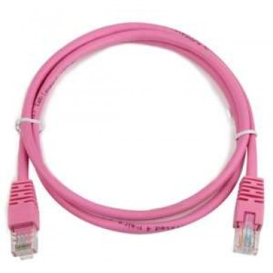 UTP Cat.5e Patch cord, 5m, Pink UTP Cat.5e Patch cord, 5m, Pink