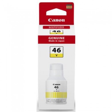 Ink Bottle Canon GI-46 Y, Yellow (4429C001), 135ml, 14000 p. (Eco 21000 p.) for MAXIFY GX3040 MAXIFY GX4040 MAXIFY GX5040 MAXIFY GX5140 MAXIFY GX5540 MAXIFY GX6040 MAXIFY GX6140 MAXIFY GX6540 MAXIFY GX7040 MAXIFY GX7140