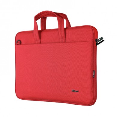 Trust NB bag 16&rdquo; Bologna, Eco-friendly Slim laptop bag for 16&rdquo; laptops, (410 x 290mm), Red