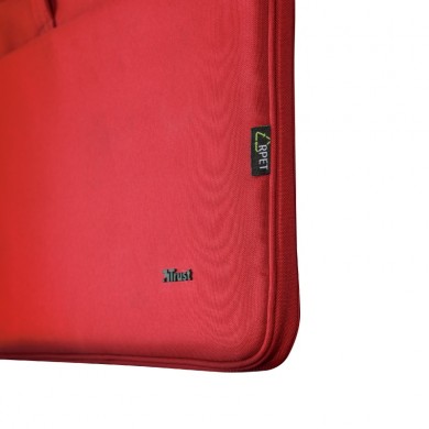 Trust NB bag 16&rdquo; Bologna, Eco-friendly Slim laptop bag for 16&rdquo; laptops, (410 x 290mm), Red