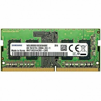 8GB DDR4-3200 SODIMM Samsung, PC25600, CL22, 1Rx16, 1.2V PC4-3200AA-SCO-11 (M471A1G44AB0-CWE), Bulk