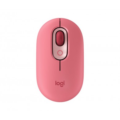 Logitech POP Mouse Wireless Mouse with Customizable Emoji, Multi-device, SilentTouch, SmartWheel, 2 Programmable buttons, Heartbreaker/Rose