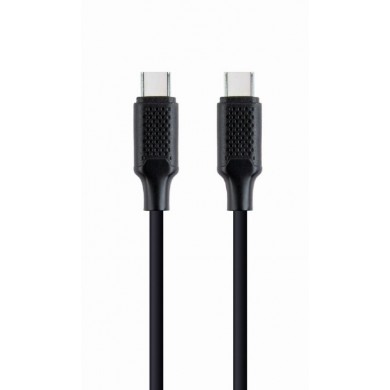 Cable Type-C to Type-C - 1.5 m - Cablexpert CC-USB2-CMCM60-1.5M, 60W Type-C Power Delivery (PD) charging & data cable, 1.5 m, Black