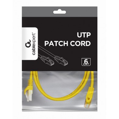 UTP Cat6 Patch cord, 0.5 m, Yellow