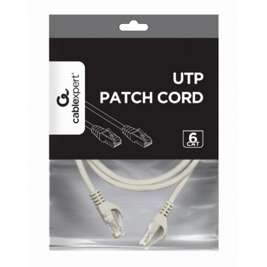 UTP Cat6 Patch cord, 1 m, Grey