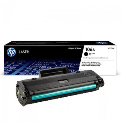 HP 106A (W1106A) Black cartridge for HP Laser 107a /107w, HP Laser 135a/135w, HP Laser 137fnw, 1000 p.