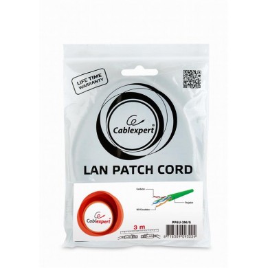 UTP Cat6 Patch cord, 3 m, Green