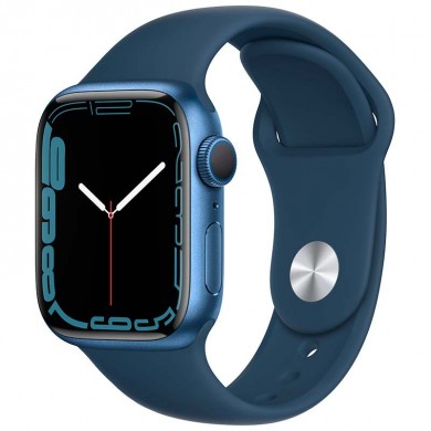 Apple Watch Series 7 (MKN13EU) 41mm Blue, GPS, Sport Band Abyss Blue
