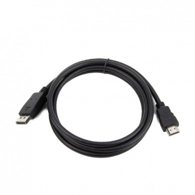 Cable DP-HDMI  - 1m - Cablexpert CC-DP-HDMI-1M, 1m, DP (male) cable - HDMI type A (male), from DisplayPort to HDMI (cable is not bi-directional), Black