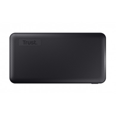 5000mAh Powerbank - Trust Primo Eco, Black, Fast-charge with maximum speed via USB-C (15W) or USB-A (12W). Ultra-thin
