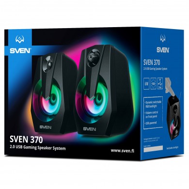 Boxe SVEN 370 / 6W / USB power / RGB / Black