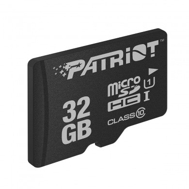 Card de memorie microSD 32GB Patriot LX Series, 80MBps,+ SD adapter
