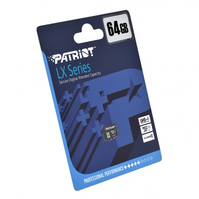 Card de memorie microSD 64GB Patriot LX Series, 80MB/s