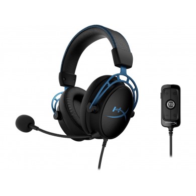 Casti Gaming HyperX Cloud Alpha S , black/blue [4P5L3AA]