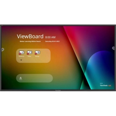 ViewSonic IFP4320,  43" 4K UHD (3840x2160) PCAP 10 points touch, 350nits, 1000:1 16GB storage 3GB RAM, 1x DP, 1x HDMI, 1 DVI, 1xVGA, 1xRS232, 1x RJ45, 1x USB C, 2x USB 2.0, 1 x USB B for touch, table stand included.