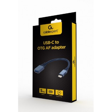 Adaptor Gembird A-USB3C-OTGAF-01/ USB 3.0 OTG Type-C (male) to Type-A (female) Adaptor Gembird A-USB3C-OTGAF-01/ USB 3.0 OTG Type-C (male) to Type-A (female)