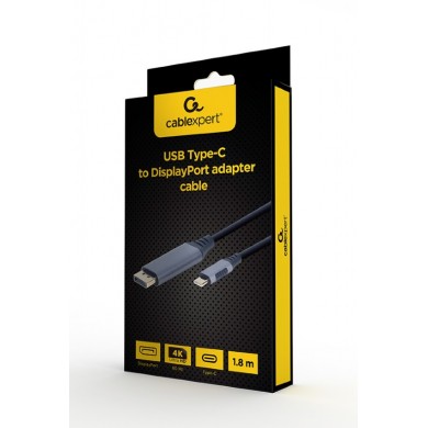 Adaptor Gembird CC-USB3C-DPF-01-6 / USB Type-C to DisplayPort / 1.8m Adaptor Gembird CC-USB3C-DPF-01-6 / USB Type-C to DisplayPort / 1.8m