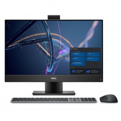 All-in-One PC - 23.8" DELL OptiPlex 5400 FHD IPS Non-Touch AG (Intel Core i5-12500, 8GB (1X8GB) DDR4, M.2 256GB PCIe NVMe 2230 SSD, CR, Integrated graphics, WiFi 6E  AX211 2x2 (Gig+)+ BT5.2, TPM, FHD Cam, Wireless KB and Mouse KM5221W, Height  Adjustable Stand, Win11Pro, Black)