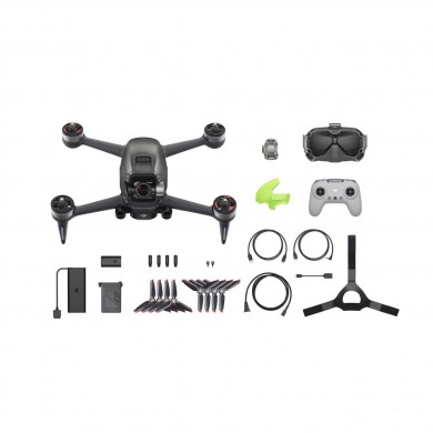Drona DJI FPV Combo Kit (151764) / High Speed Drone, FPV Goggles V2, FPV Remote Controller2, 12MP, 4K 60fps / FHD 120fps, 1/2.3&rdquo; CMOS with gimbal,max. f/2.8, max. 6000m height /16.8km flight distance