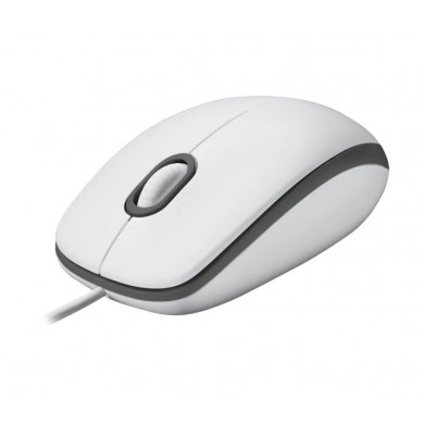 Mouse Optic Logitech M100, White