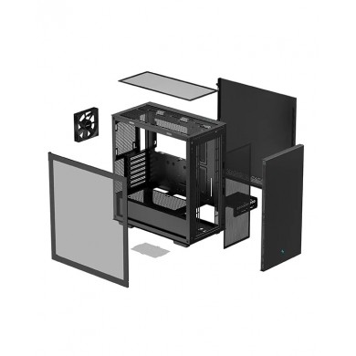 Carcasa DEEPCOOL CH510 / w/oPSU / Side-Window / 1x120mm / ATX / Black
