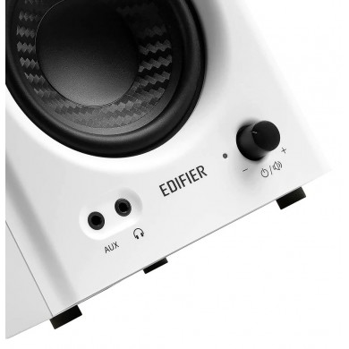 Monitore de studio Edifier MR4 White / 42W RMS / balanced TRS / AUX / wooden / (4&rdquo;+1')