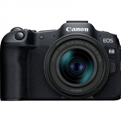 Aparat foto mirrorless CANON EOS R8 + RF 24-50 f/4.5-6.3 IS STM  (5803C016) Black