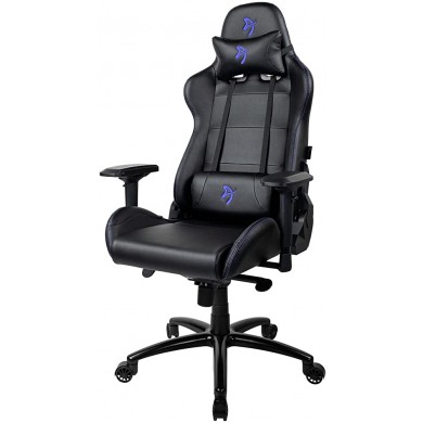 Fotoliu Gaming AROZZI Verona Signature PU / 120-130kg / 165-190cm /  Black/Blue logo