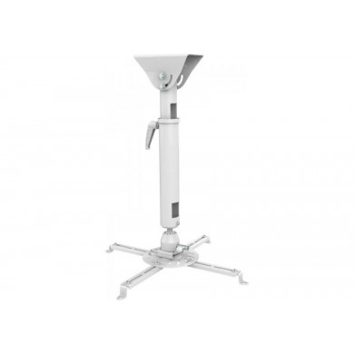 Sunne PRO300M2 Ceiling/ Bevel Projector Bracket, Mounting Range 130 &ndash; 470 mm, Adjustable Length 600 &ndash; 900mm, Tilt/Swivel -8&deg;~+8&deg;, 360&deg; Rotate, max 35kg, Integrated cable management, Universal mounting pattern up to 450mm width, White