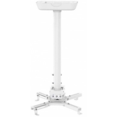 Sunne PRO300XL2 Ceiling/ Bevel Projector Bracket, Ceiling to Projector 820-1200mm, Tilt/Swivel-20&deg;~+20&deg;,  360&deg; Rotate, max 35kg, universal mounting pattern up to 500mm width, White