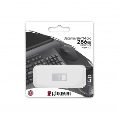 Flash Drives USB Kingston DataTraveler Micro G2/ 256GB/ Read 200 MB/s