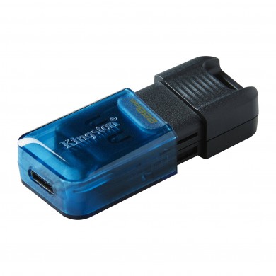 USB Flash Drive USB-С3.2 Kingston DataTraveler 80M 256GB, Black/Blue