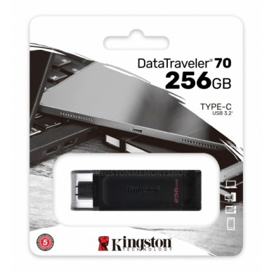 USB Flash Drive Kingston DataTraveler 70 / USB-С3.2 / 256GB