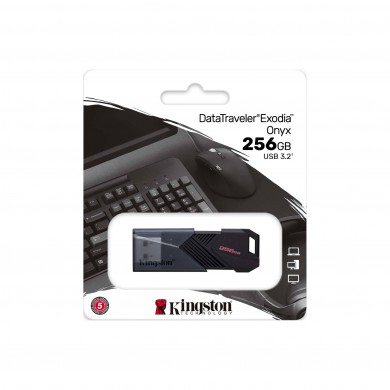 USB Flash Drive USB3.2  Kingston DataTraveler Exodia Onyx 256GB / Black