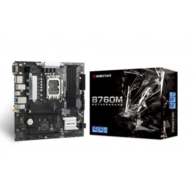 Placa de baza BIOSTAR B760MZ&shy;E PRO / AM4 / B760 / DDR5 / mATX